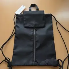 MONO-MART ナイロン ナップサック リュック ブラックのサムネイル