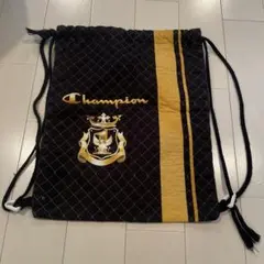 Champion ドローストリングバッグ 黒/黄色のサムネイル