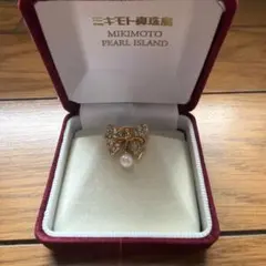 MIKIMOTO パール リボン ブローチのサムネイル