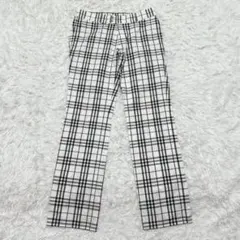 【美品】バーバリーブラックレーベル ノバチェック パンツ M相当 76 ホース