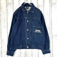 希少 GU 映画コラボ 1st Gジャン デニム バックプリント アート 濃紺