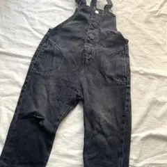 ZARA ブラックデニムオーバーオール