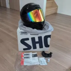ほぼ未使用 無傷の超美品】SHOEI Z-8 新品ミラーシールド 外箱&付属品