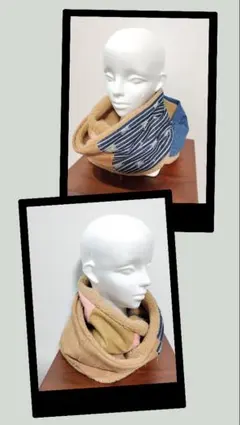 リバーシブルも可能！二重巻きスヌード