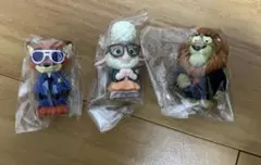 ズートピア　ソフビパペットマスコット　3個セット