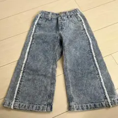 ケミカルウォッシュ デニムパンツ フリンジサイドラインのサムネイル