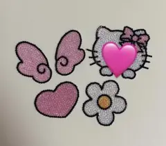 デコうちわ パーツ ピンク