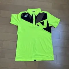 asics 蛍光イエロー ポロシャツ Sサイズ