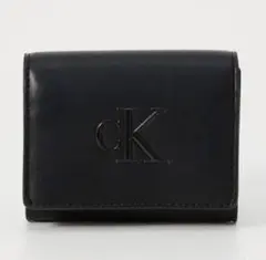 Calvin Klein 財布 ブラック 折りたたみ モノグラム 黒 ロゴ ckのサムネイル
