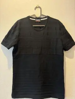 NICOL CLUB FOR MEN ブラック　ストライプTシャツ　サイズ48のサムネイル