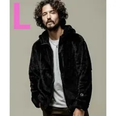 チャンピオン別注シェルパフリース　ナノユニバース　nano universe 黒