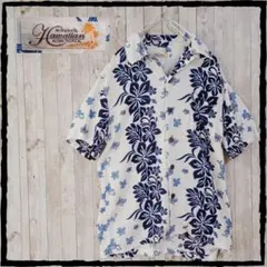 美品 Hawaiian Aloha Tropical 半袖アロハシャツ 定番 柄のサムネイル