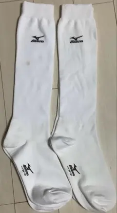 メンズ　ミズノ　アンダーソックス　ホワイト　24〜27cm 2足セット