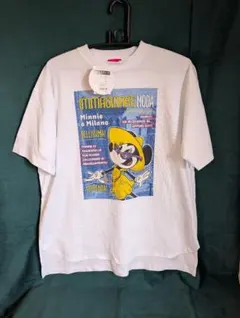 東京ディズニーリゾート ミニー Tシャツ＋缶バッチ（ボールチェーン付き）