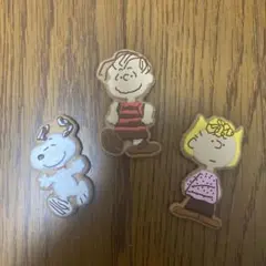 PEANUTS スヌーピーキャラクター　マグネット3個セット