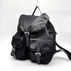 美品✨　PRADA プラダ　リュック　三角ロゴ　バックパック　巾着　ナイロン
