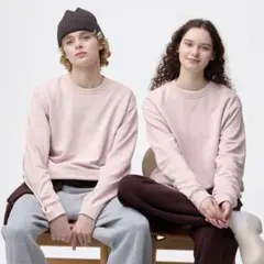 gu スウェット プルオーバー　ピンクm