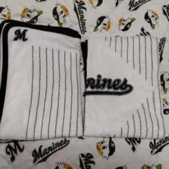 千葉ロッテ　配布ブランケット　２枚セット