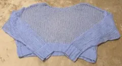 SLOB IENAライトブルー ニット クロップドセーター