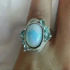 【超お買い得!】男女兼用ブルーファッションリングおしゃれ