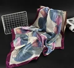 【訳あり】リーフモチーフ大判スカーフ②