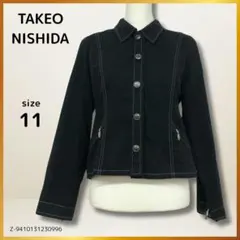 TAKEO NISHIDA ジャケット クロップド丈 ボンタン ネイビー 11のサムネイル