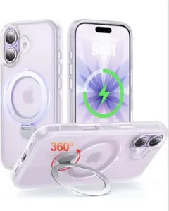 iPhone 17 用 ケース MagSafe対応 360°回転スタンド