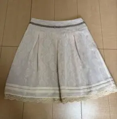 ルーデルー　レースフレアスカート ホワイトのサムネイル