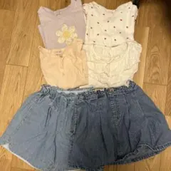 キッズ服6点セット（トップス・スカート・カーディガン）