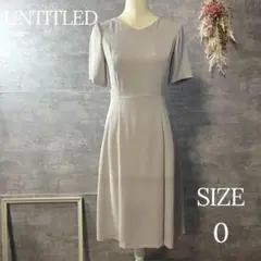 アンタイトル　【美シルエット】きれいめフレアワンピース　フォーマル　小さいサイズ