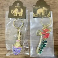 ハンドメイド アジアンテイスト キーホルダー チャーム 匿名配送》ハンドメイド アジアンテイスト キーホルダー チャーム