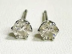 PT 1.244カラット ダイヤモンド ピアス ソーティング付 PT 1.244カラット ダイヤモンド ピアス ソーティング付 - メルカリ
