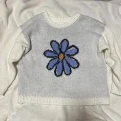 チャオパニックティピー　花柄　シャギーニット