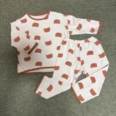 韓国服 くま柄 長袖パジャマ 110cm