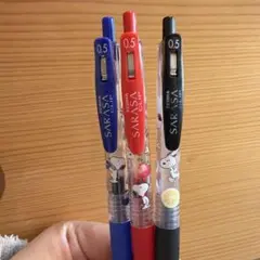 スヌーピーボールペン 0.5mm ３本セット