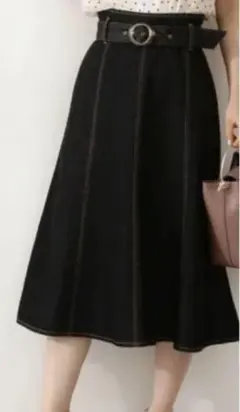 デニムマーメイドフレアスカート