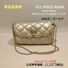 U.S. POLO ASSN. クロスチェック キルティングショルダーバッグ