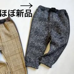 プティマイン 裏起毛カットパンツ 90サイズ