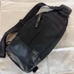 [美品]PORTER ヒートショルダーバッグ　ボディバッグ ブラック