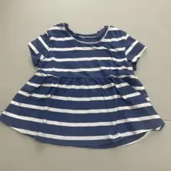 baby gap ネイビー/ホワイトストライプ Tシャツ12-18ヶ月