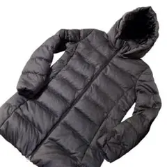 UNIQLO ユニクロ ウルトラライトダウンフーデットコート 灰 L