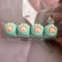 肉球キーキャップ キーホルダー