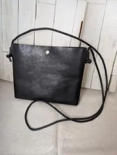 本革　ハンドメイド　ショルダーバッグ　サコッシュ　ポシェット　訳あり品