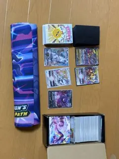ポケカ　引退品　デッキスリーブ付き　プレイマット海外限定希少
