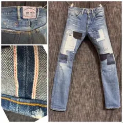 定価35200円 Mr.OLIVE 日本製 セルビッチデニム　リメイク加工のサムネイル