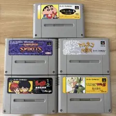 ジャンク品 スーパーファミコン ソフト5本