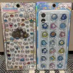 ぷくぷくあわわちゃん　おはじきシール　ジュエルプチドロップ　セット