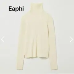 ☆Eaphi RANDOM RIB TURTLENECK KNIT☆アイボリー