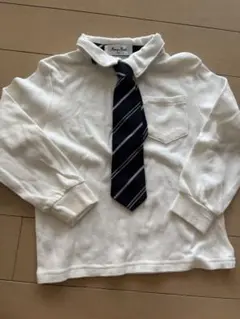 フォーマル　100センチ　男の子　ネクタイ付き　長袖　シャツ　カットソー