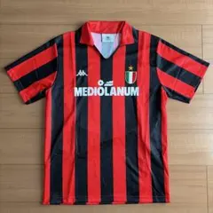 ACミラン　ファンバステン　89-90 ユニフォーム ACミラン (エーシーミラン) サッカーユニフォーム SIZE XL レッド